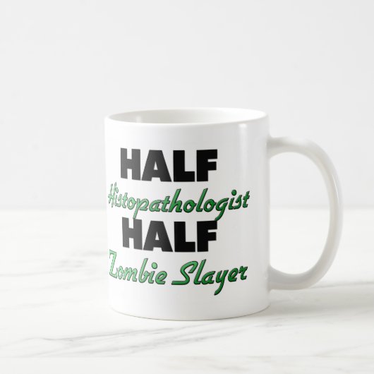 Half histopatholoog Half ziombieslaag Koffiemok (Rechts)