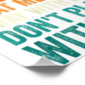 Half Hood Half Holy Means Pray With Me Don't Play  Poster (Hoek)