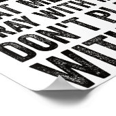 Half Hood Half Holy Means Pray With Me Don't Play  Poster (Hoek)