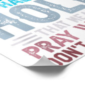 Half Hood Half Holy Means Pray With Me Don't Play Poster (Hoek)