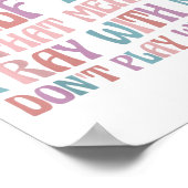 Half Hood Half Holy Means Pray With Me Don't Play Poster (Hoek)