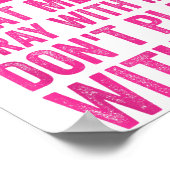 Half Hood Half Holy Means Pray With Me Don't Play  Poster (Hoek)