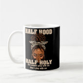Half Hood Half Holy Pray Christian African Afro Bl Koffiemok (Links)
