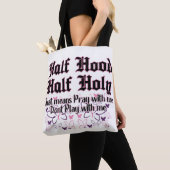 Half Hood Half Holy Shopping canvas tas (Dichtbij)