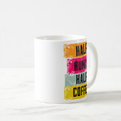 Half Human Half Coffee Mug Koffiemok (Voorkant rechts)