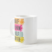 Half Human Half Coffee Mug Koffiemok (Voorkant links)