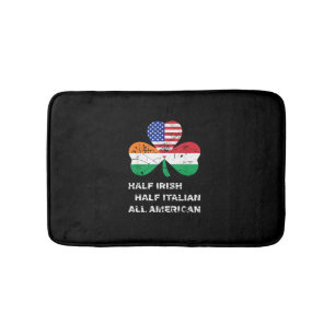 Half Iers half Italiaans Alle Amerikaanse vlag Sha Badmat