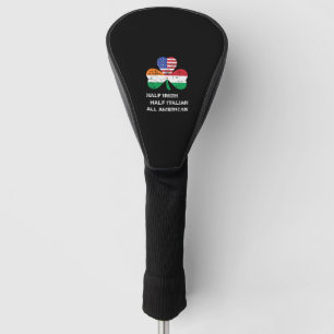 Half Iers half Italiaans Alle Amerikaanse vlag Sha Golfheadcover