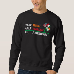 Half Iers half Italiaans Volledige Amerikaanse vla Trui