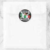 Half Iers - Italiaanse Ierse halve Italiaanse vlag Ronde Sticker (Tas)