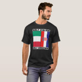 Half Italiaans Kroatisch erfgoed Kroatië T-shirt (Voorkant volledig)