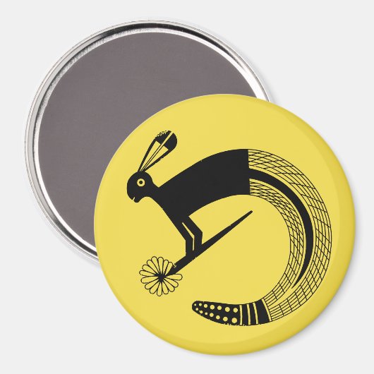 Half Jack Rabbit en half Rattle Snake Magneet (Voorkant / Achterkant)