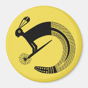 Half Jack Rabbit en half Rattle Snake Magneet