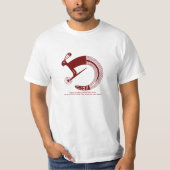 Half Jack Rabbit en half Rattle Snake T-shirt (Voorkant)