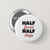 Half Jarvis Half Ninja Ronde Button 5,7 Cm (Voorkant /achterkant)