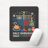 Half Kerstmis Half Hanukkah Christmukkah Grappig Muismat (Met muis)