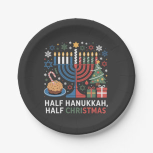 Half Kerstmis Half Hanukkah Christmukkah Grappig Papieren Bordje