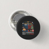 Half Kerstmis Half Hanukkah Christmukkah Grappig Ronde Button 3,2 Cm (Voorkant /achterkant)