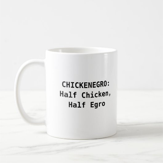 Half kip, half Egro Koffiemok (Links)
