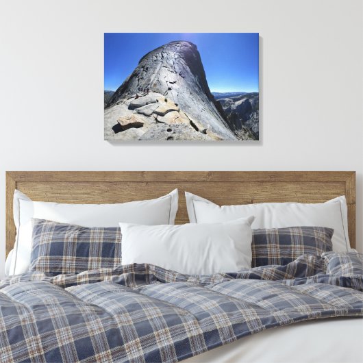 Half koepel van de Basis van de Kabels - Yosemite Canvas Afdruk (Insitu (Slaapkamer))