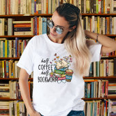 Half Koffie Half Boekenworm Tshirt