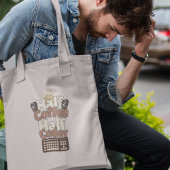 Half koffie, half coder tote bag