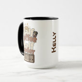 Half koffie, half codeur mok (Voorkant links)