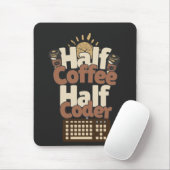 Half Koffie, Half Codeur Muismat (Met muis)