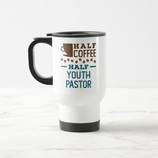 Half koffie half jeugdwerker reisbeker (Links)