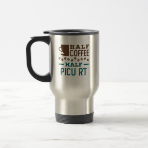 Half koffie half PICU RT ademhalingstherapeut Reisbeker