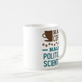 Half koffie half politicoloog koffiemok (Voorkant rechts)