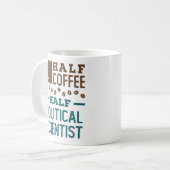 Half koffie half politicoloog koffiemok (Voorkant links)