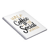 Half koffie voor de helft van de sociale werkers notitieboek (Rechterzijde)