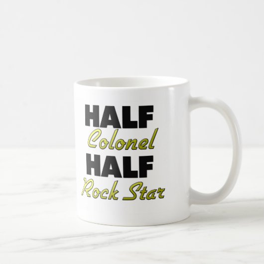 Half Kolonel Half Rock Star Koffiemok (Rechts)
