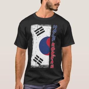 Half Koreaans-Amerikaans Grafisch - Grappig Zuid-K T-shirt