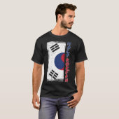 Half Koreaans-Amerikaans Grafisch - Grappig Zuid-K T-shirt (Voorkant volledig)