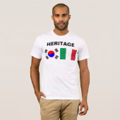 Half Koreaans, half Italiaans T-shirt (Voorkant volledig)