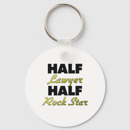Half Lawyer Half Rock Star Sleutelhanger (Voorkant)