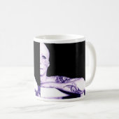 half leeg glas, half leeg glas koffiemok (Voorkant rechts)