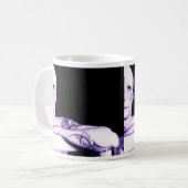 half leeg glas, half leeg glas koffiemok (Voorkant links)