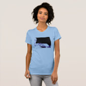 half leeg glas t-shirt (Voorkant volledig)