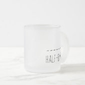 Half Leeg of Half Vol Matglas Koffiemok (Voorkant rechts)