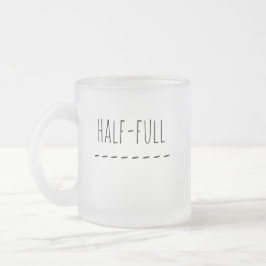 Half Leeg of Half Vol Matglas Koffiemok