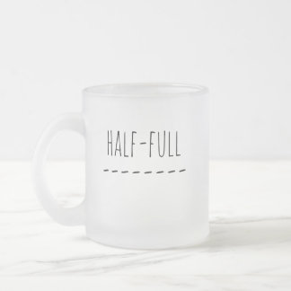 Half Leeg of Half Vol Matglas Koffiemok