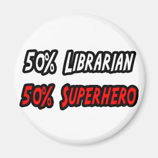 Half Librarian Half Superheld Magneet