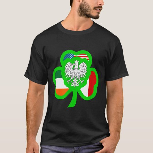 Half Lish Half Irish All St.patrick Lish Irish Ame T-shirt (Voorkant)