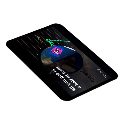 Half lit ball! magneet (Rechterzijde)