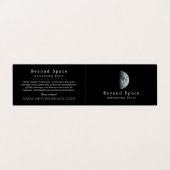 Half maan, Astronomeer, Astronomie Store Visitekaartje (Buitenkant ongevouwen)