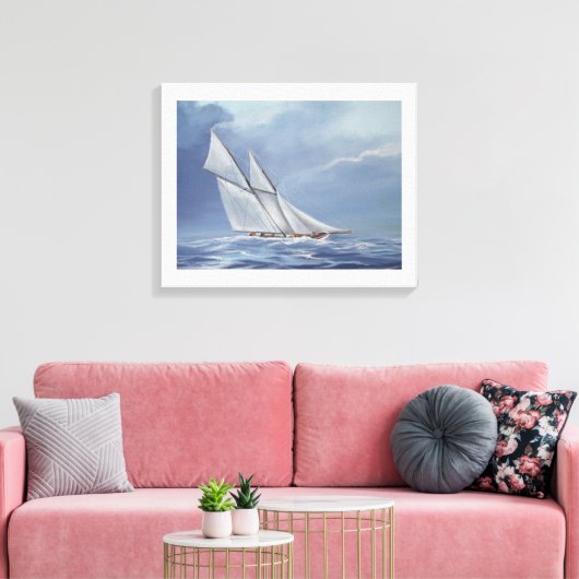 Half maan canvas afdruk (Insitu (Woonkamer))