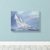 Half maan canvas afdruk (Insitu (Houten vloer))